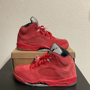 Größe 14 - Air Jordan 5 Retro Red Suede - Bild 1 von 16