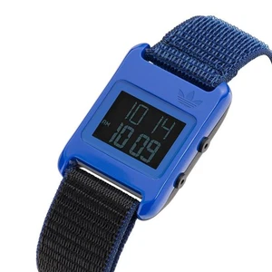 adidas RETRO POP DIGITAL AOST23066 | Reloj Unisex Exclusivo de Resina Azul de Japón - Imagen 1 de 5