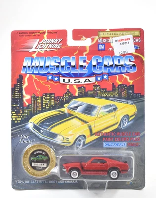 Johnny Lightning Muscle Cars EE. UU. Serie 7 Rojo 1970 Boss Mustang 302 1/64 1995 Foto 1 de 4