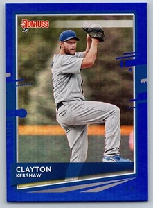 2020 Donruss Blue Holo 118 Clayton Kershaw Chavez Ravine Los Angeles Dodgers - Picture 1 of 2