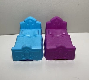 Fisher Price Little People Disney Princess Frozen Royal Fortress Ice Bed Beds - Picture 1 of 4
