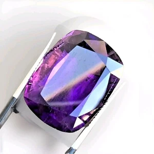 43.5 Cts Giant Natural Faceted Fancy Cut Zambian Amethyst Loose Gem Stone - Picture 1 of 8