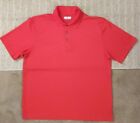 Grand Slam Men's sz XL Short Sleeve Polo Golf Knit Shirt Red Mint Condition