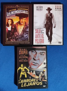 DVD Gary Cooper: Los inconquistables, Solo ante el peligro y Tambores lejanos - Imagen 1 de 3