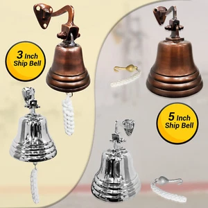 Last Orders Bell Wall Mounted bell Nautical Ship Bell Copper Bell Home Bar Pub - Picture 1 of 29
