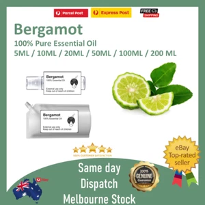 100% Pure Essential Oil Bergamot 5 ml 10 ml 50 ml 100 ml 200ml - Picture 1 of 6