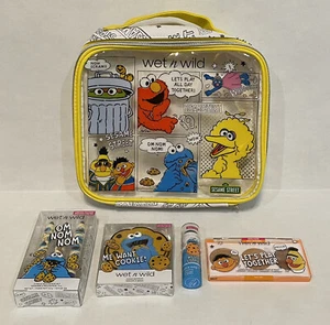 NEW Sesame Street Wet-N-Wild Makeup Lot x5 Pieces Bag Bronzer Mirror NWT - Picture 1 of 7