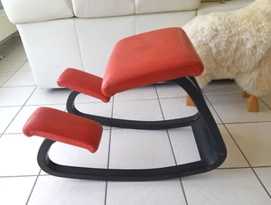 Wipphocker STOKKE Balans Varier Kniestuhl Leder Hocker Stuhl chair - Bild 1 von 6