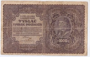 Polonia 1000 marek polskich 1919 T. Kościuszko - Imagen 1 de 2