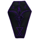 BAPGOMET GOAT HEAD 666 PURPLE PATCH EMBROIDERED PATCH
