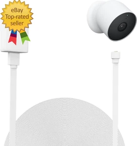 32.8Ft/10M Power Cord Cable Compatible with Google Nest Cam Outdoor or Indoor, B - Picture 1 of 12