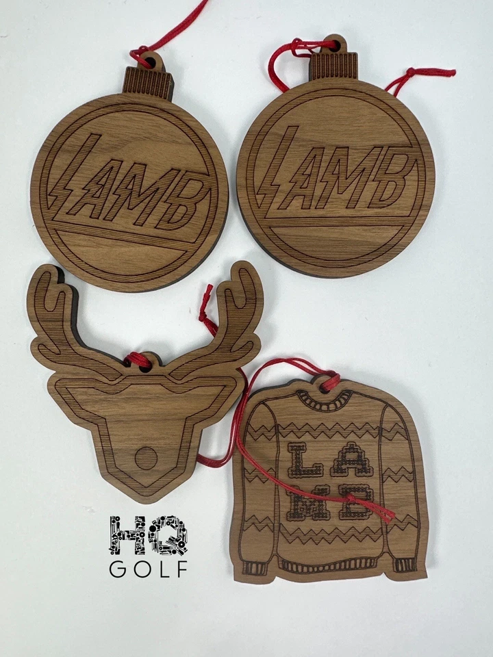 Tyson Lamb Lambcrafted  Christmas Ornaments 2018 Golf Wood Badge — 第 1/1 张图片