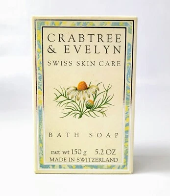 Vtg 1989 Crabtree & Evelyn Swiss Skin Care Bar Bath Body Soap 5.2 oz 150g Rare - Image 1 of 4
