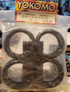 Yokomo ZR-139M2 24mm Beltec 7M Medium Compound Belted tires 4 Pack new in Pkg - Picture 1 of 3