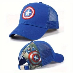 Marvel - Captain America | Kids Blue Shield Baseball Cap - Fast & FREE Shipping - Picture 1 of 1