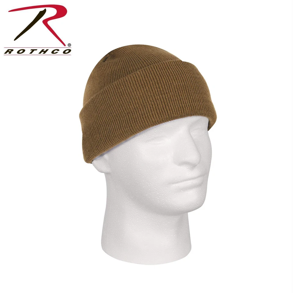 Coyote Brown Deluxe 100 Acrylic Fine Knit Watch Cap