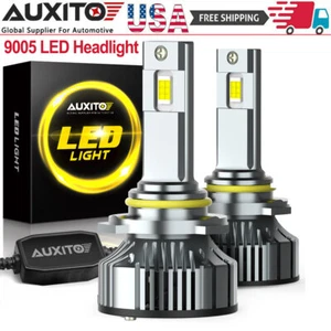 AUXITO 9005 HB3 LED Bombillas Faro Alto Bajo 200W 6500K Blanco Súper Brillante - Imagen 1 de 12