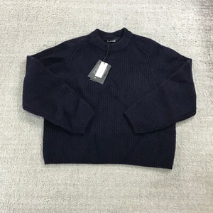 New Naadam Sweater Womens 2XS XXS Cashmere Ribbed Pullover Mock Neck Casual - Picture 1 of 9