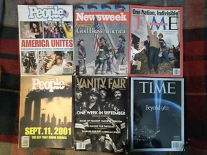 (6) Magazines re: 9/11 Terrorist Attacks - Picture 1 of 1