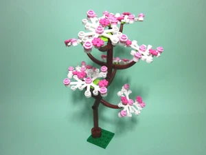 Custom forest tree crooked trunk w/ white leaves, all new parts, FREE U.S. Ship! - Picture 1 of 5