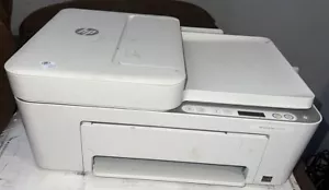 FOR PARTS OR REPAIRS HP Deskjet 4155e White All-in-One Printer POWERS ON - Picture 1 of 6