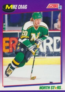 1991-92 Score American #181 MIKE CRAIG - Minnesota North Stars - Bild 1 von 1