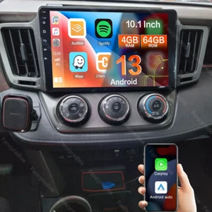 Radio estéreo para coche 10,1" Android 13 CarPlay GPS 4+64 GB para Toyota RAV4 2013-2018 - Imagen 1 de 16