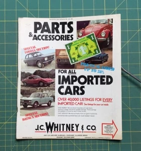 1972 IMPORTED CAR PARTS & ACCESSORIES CATALOG No. 18 J. C. WHITNEY & CO 74 Pages - Picture 1 of 5