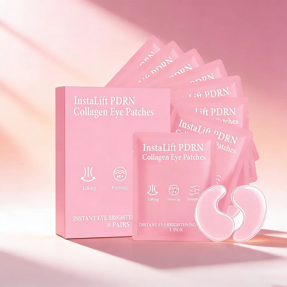 Глазные пластыри Instalift Pdrn & Collagen для темных кругов и отечности глаз 8 пар - Изображение 1 из 4