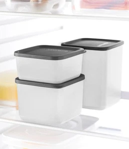 Tupperware Cubix Set (3) 650ml +1L  +1,8L Vorrat Eidgenosse NEU - Bild 1 von 2