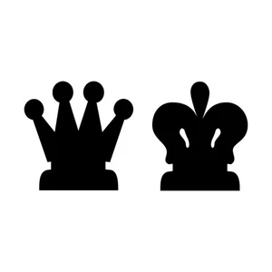 Static Window Clings - Black Window Cling  King Queen - Picture 1 of 1