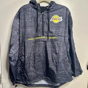 NBA Los Angeles Lakers Half Zip Pullover Jacke Mantel Größe L - Bild 1 von 9
