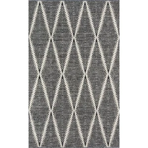 Erin Gates by Momeni Beacon Black 3 ft. 6 in. x 5 ft. 6 in. Indoor/Outdoor Rug - Picture 1 of 8