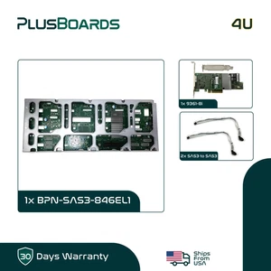 Supermicro 24-Bay 4U 12-Bay 2U SAS3 Backplane AOC-S3008L-L8E 9361-8i RAID Card - Picture 1 of 14
