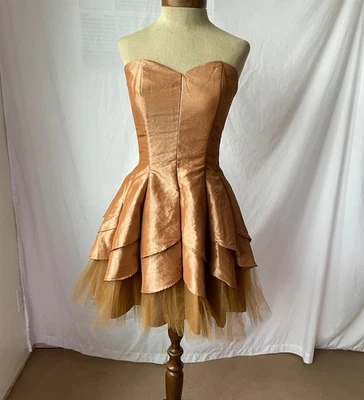 Vestido formal caprichoso de hadas Y2K de colección con corsé talla 6 pequeño Foto 1 de 4