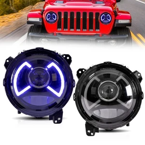 VLAND LED Scheinwerfer rechts + links für Jeep Wrangler JL 2018-2024 Blue DRL - Bild 1 von 8