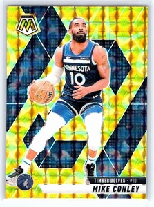2024-25 Panini Mosaic #20 Mike Conley Reactive Yellow Mosaic Timberwolves - Picture 1 of 2