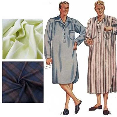 1940s Pattern, Regulation Men's Nightshirt - Multi-sizes - Image 1 of 3