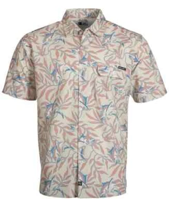 Salt Life Men's Hide N Sea Graphic Print Short Sleeve Button Up Shirt Sz Medium - Picture 1 of 2