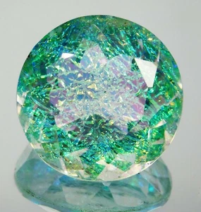 CERTIFIED 54.20 Ct Natural Monarch Fire Opal Doublet Round Cut Loose Gemstone - Picture 1 of 12