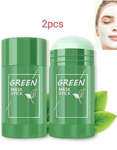 Green Tea Mask Stick Facial Cleansing Oil Acne Blackhead Control Deep Clean Pore - Picture 1 of 15