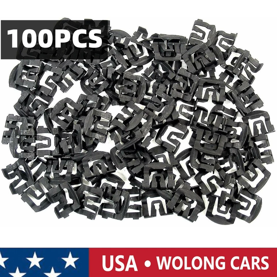 100 piezas clips de moldura para Ford E-150 Econoline E-250 Econoline 350 Econoline Foto 1 de 4