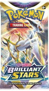 100x Pokemon TCG Brilliant Stars Booster ONLINE CODE CARDS (Traded in game)