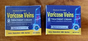 2 pk -Varicose Veins Intensive Treatment Cream for Relief & Recovery 2 oz-SEALED - Picture 1 of 3