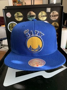 Golden State Warriors Mitchell & Ness "Royal Blue HWC Jockey Tag" Snapback Mütze - Bild 1 von 8