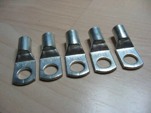 Lot of (5) Cable Lug 4AWG 25mm² 5/16" M8 Battery Lug Ring Terminal #E71CG - Picture 1 of 5