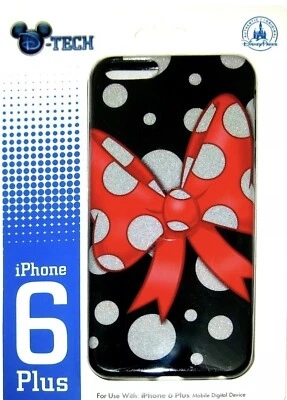 Disney iPhone 6 & 6S+ Case DTech-Disney Parks Minnie Mouse Glitter Dots & Bow - Image 1 of 4