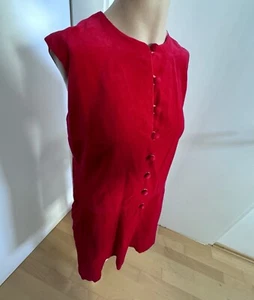 Abito in velluto vero vintage anni 60 * M -L * mini abito anni 60 mod beat hippy ROSSO - Foto 1 di 19