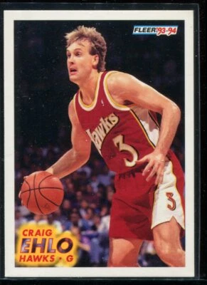1994 Fleer Basketball Craig Ehlo #242 Atlanta Hawks  - Image 1 of 2