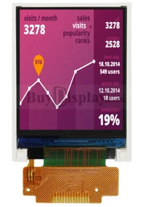 Pantalla LCD TFT 128x160 de 1,8 pulgadas 4 hilos SPI ST7735S tipo soldadura FPC - Imagen 1 de 10